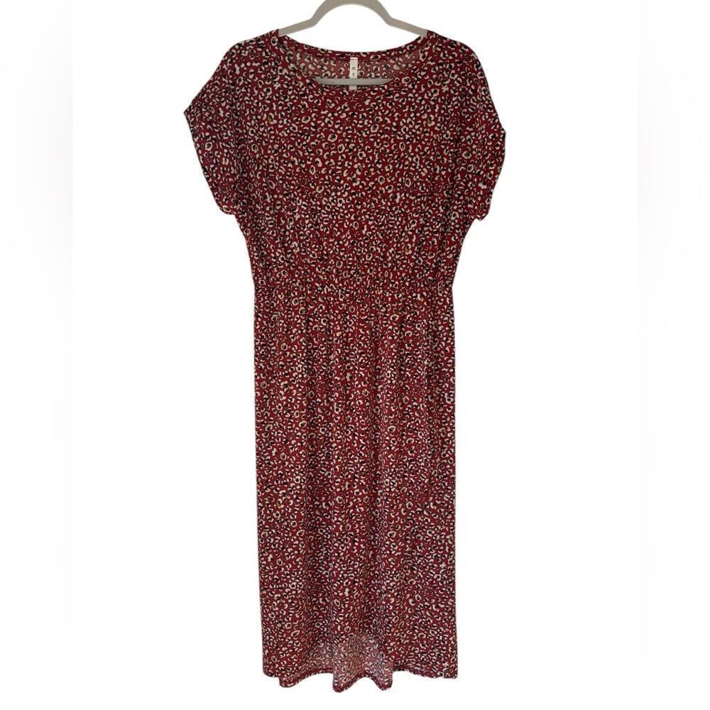 Boutique Floral Printed Wrap Style Dress Size Womens Large